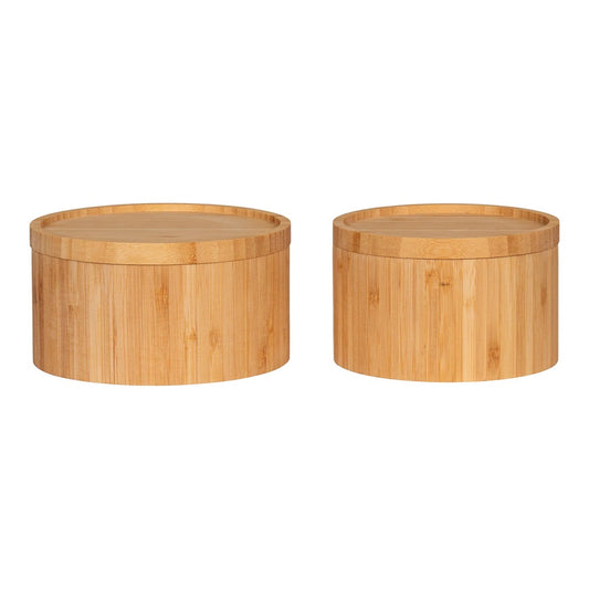 boites de rangement bambou naturel organisation cuisine