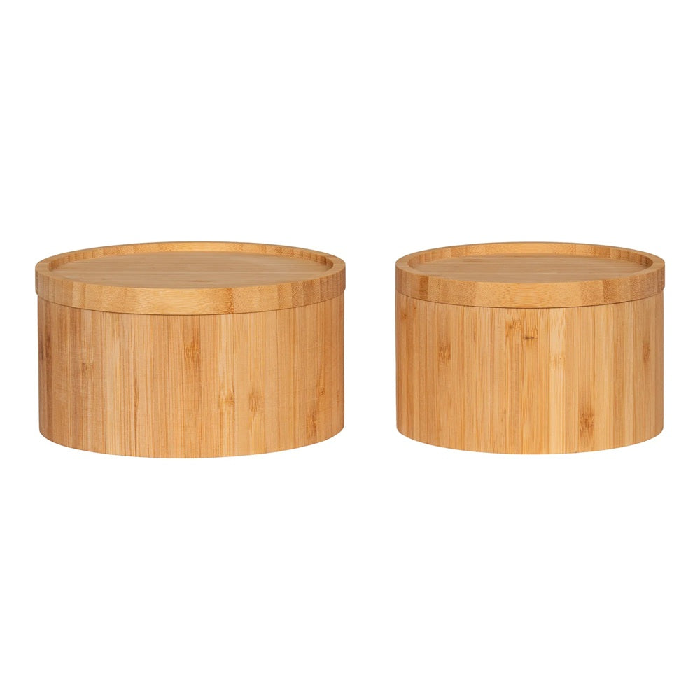 boites de rangement bambou naturel organisation cuisine