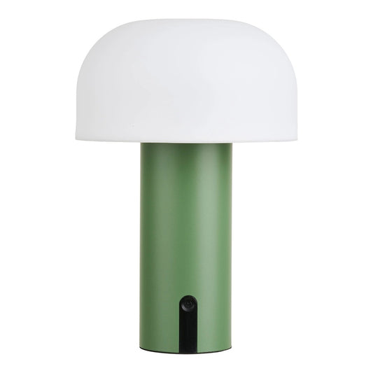 Lampe LED d’ambiance rechargeable blanc vert design moderne