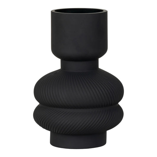 vase décoratif en verre noir design moderne House Nordic